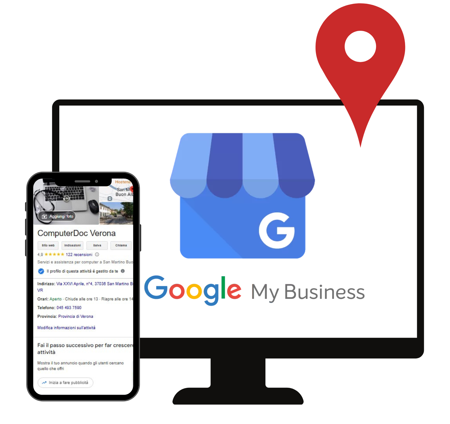 Icona Google My Business del business ComputerDoc